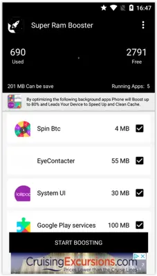 Volume Booster (Ram Booster) android App screenshot 2